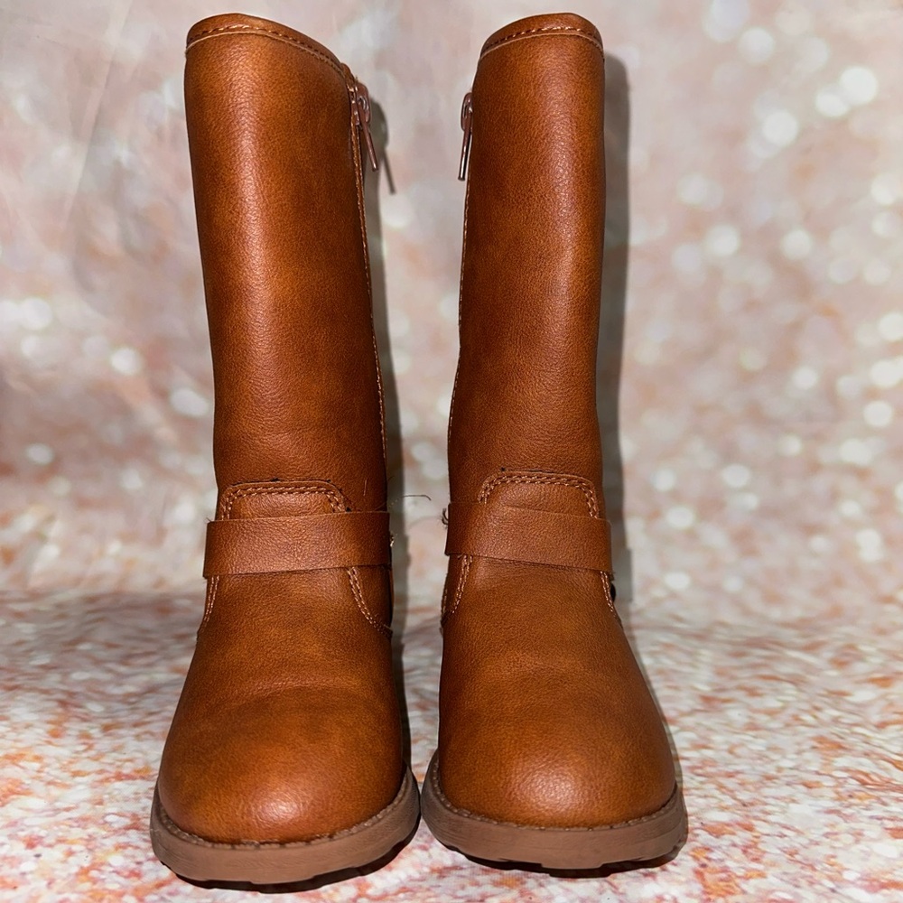 Toddler Girls Size 9 Brown High Boots (used like new)